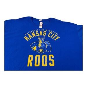 Vintage University of Missouri Kansas City Roos T-Shirt Men’s 3XL Blue NEW NWT